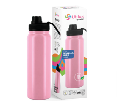 UTILUX BOTELLA INOX TERMICA 750ML ELV017 60X1