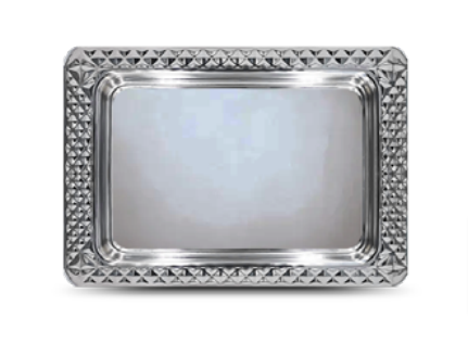 UTILUX BANDEJA 42CM RECT. ACERO INOX GRB079