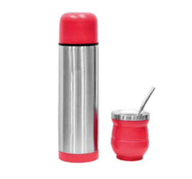 UTILUX KIT TERMO C/GUAMPA INOX 1000ML L-100 12X1