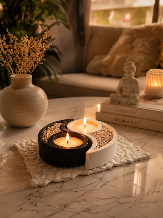 Fogón + velas Ying Yang
