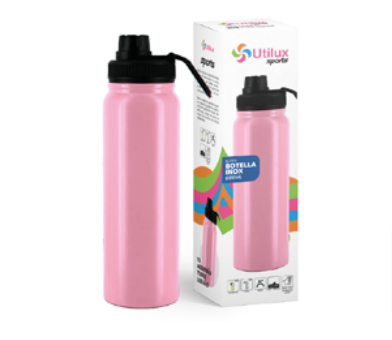 UTILUX BOTELLA INOX TERMICA 600ML ELV015 60X1