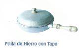 SARTEN CON TAPA TIPO CHURRASQUERA DE HIERRO O ALUMINIO FUNDIDO