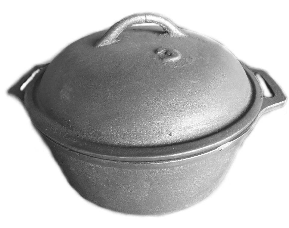 CACEROLA REDONDA DE HIERRO FUNDIDO O ALUMINIO FUNDIDO