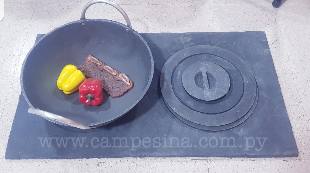 PLANCHA PARA FOGON 80*45 + PAELLERA 25 CM