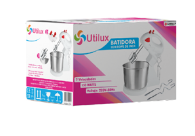 UTILUX BATIDORA C/BOWL INOX 220V 007