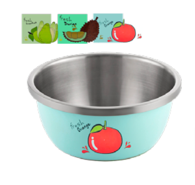 UTILUX BOLW DECORADO 24CM ACERO INOX GRB130