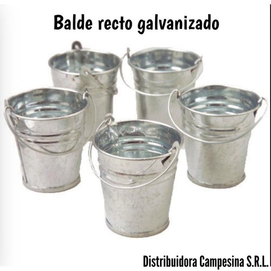 BALDE RECTO GALVANIZADO