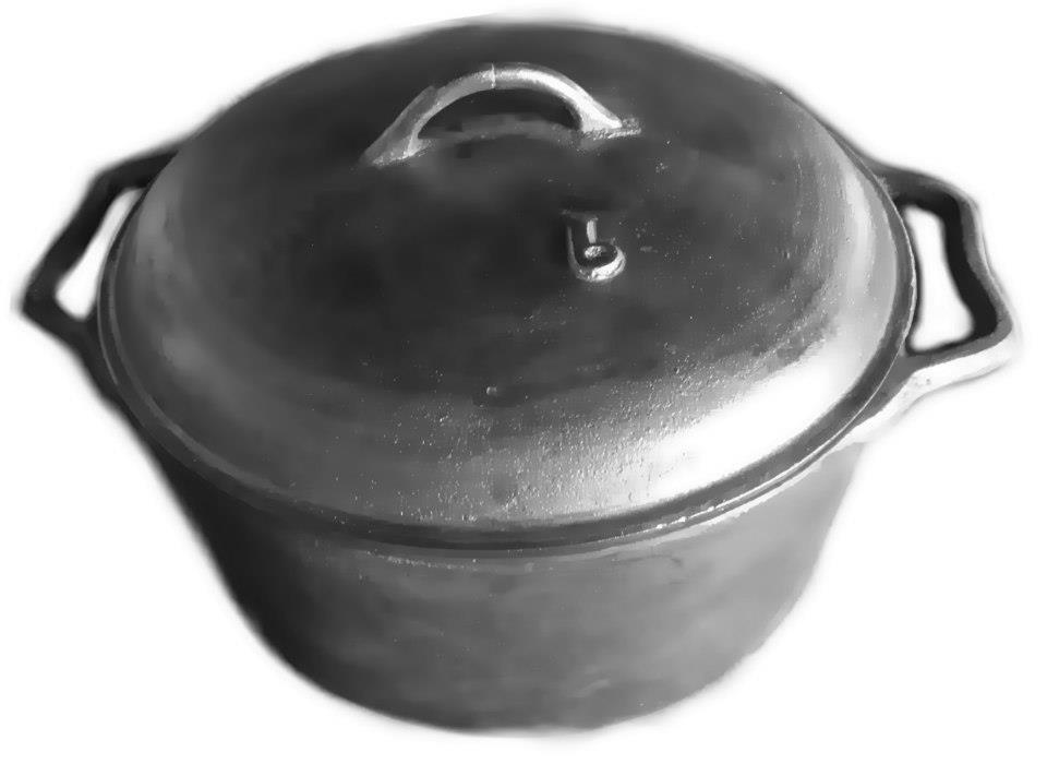 CACEROLA REDONDA DE HIERRO FUNDIDO O ALUMINIO FUNDIDO
