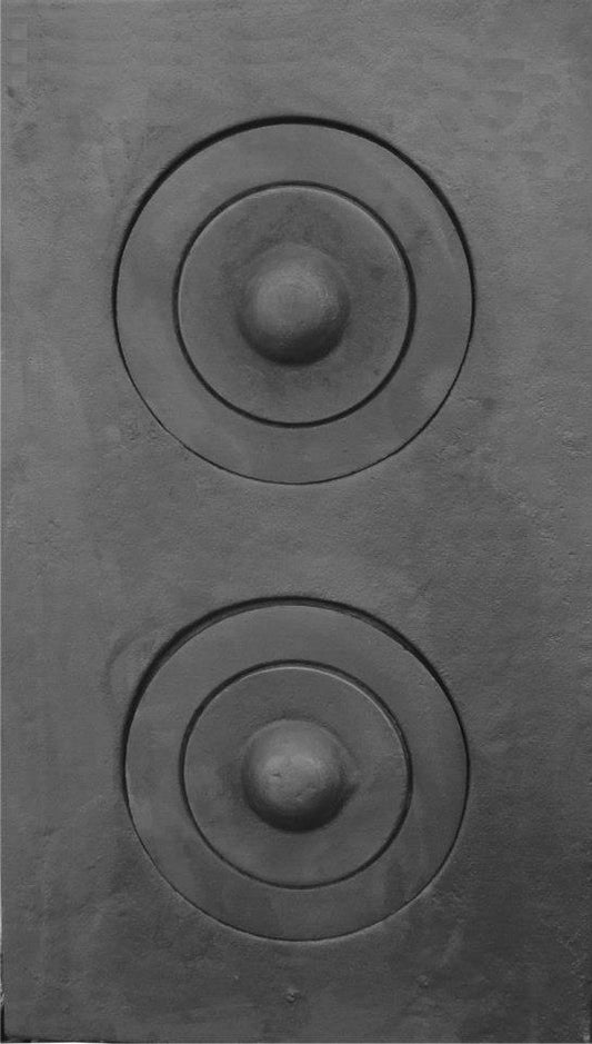 PLANCHAS PARA COCINA A FOGON DE HIERRO FUNDIDO 80X45 CM - 2 HORNALLAS