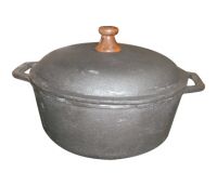 CACEROLA REDONDA DE HIERRO FUNDIDO O ALUMINIO FUNDIDO